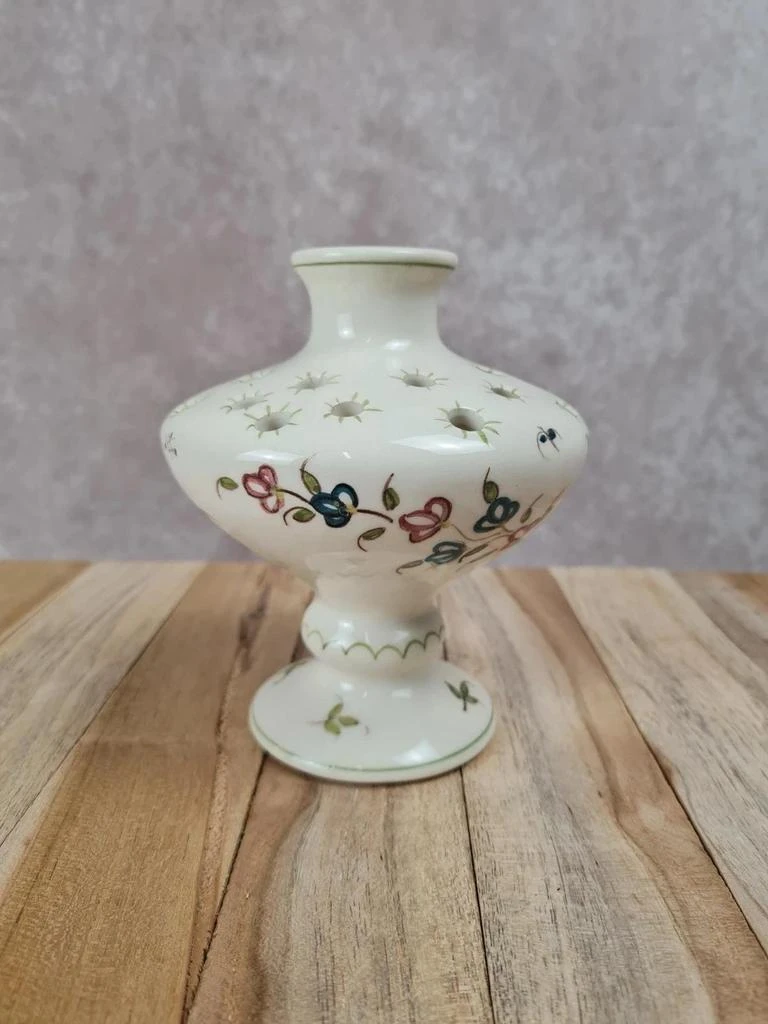Oud bloempje in faënçe – met de hand beschilderd decor – Moustiers-stijl – photo 2